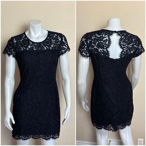 BANANA REPUBLIC - Black Lace Dress. 6 petite. P2P is 19" and is 36" long.